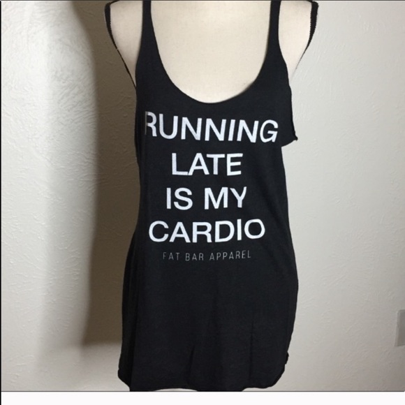 Bundle of 2 Fat Bar Apparel Large Tank Tops - Picture 2 of 6